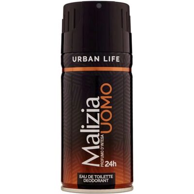 Déodorant Urban Life de Malizia Uomo - 150ml Frais et Durable Déodorant Urban Life de Malizia Uomo - 150ml Frais et Durable