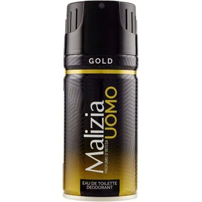 Malizia Homme Gold Déodorant Spray pour Hommes 150ml Malizia Homme Gold Déodorant Spray pour Hommes 150ml