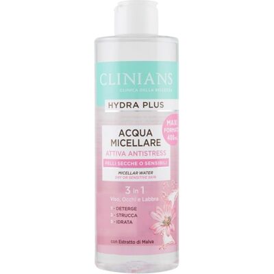 Clinians Hydra Plus Attiva Antistress Mizellenwasser - Gesichtsreiniger Clinians Hydra Plus Attiva Antistress Mizellenwasser - Gesichtsreiniger