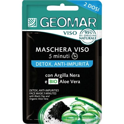GEOMAR Masque Visage Argile Noire Aloe Vera - Masque visage - Publicité GEOMAR Masque Visage Argile Noire Aloe Vera - Masque visage - Publicité