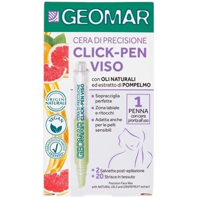 Cera depilatoria Click-Pen Geomar - Kit per peli corti Cera depilatoria Click-Pen Geomar - Kit per peli corti