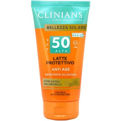 Leche Solar SPF 50 con Ácido Hialurónico - Clinians Leche Solar SPF 50 con Ácido Hialurónico - Clinians