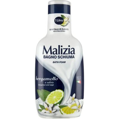 Gel douche Malizia Bergamotte et Sauge - 1L revitalisant - Publicité Gel douche Malizia Bergamotte et Sauge - 1L revitalisant - Publicité