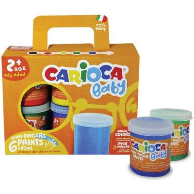 Dipingendo con le Dita Carioca - Colori Vivaci per Bambini 2+ Dipingendo con le Dita Carioca - Colori Vivaci per Bambini 2+