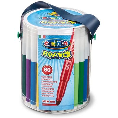 Marqueur Carioca Bravo Extra Gras Multicolore - Marqueurs Marqueur Carioca Bravo Extra Gras Multicolore - Marqueurs