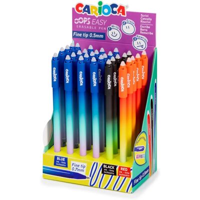 Stylo Effaçable Carioca - Couleurs Variées - Pack de 30 Stylo Effaçable Carioca - Couleurs Variées - Pack de 30