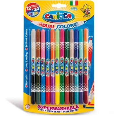 Carioca Mehrfarbige Filzstifte - 12er Pack Carioca Mehrfarbige Filzstifte - 12er Pack