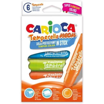 Neonowe Markery Carioca w Sztyfcie - Jasne Kolory Neonowe Markery Carioca w Sztyfcie - Jasne Kolory