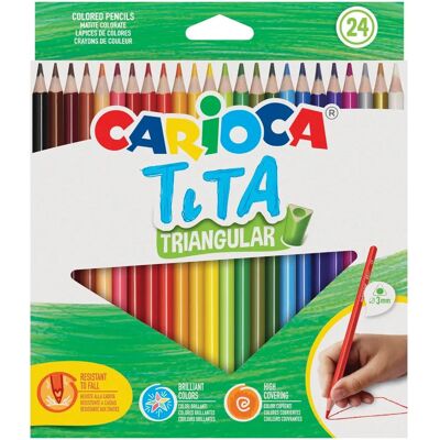 Carioca Dreieckige 24 Farbminen - Kunstset Carioca Dreieckige 24 Farbminen - Kunstset