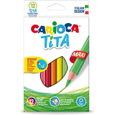 Carioca Tita Maxi Mehrfarbig 12 Stk - Buntstifte Carioca Tita Maxi Mehrfarbig 12 Stk - Buntstifte