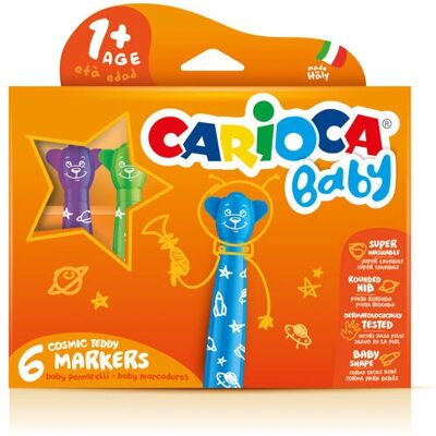 Marqueurs Magiques Bébé - 6 pièces - Multicolore - Carioca - Publicité Marqueurs Magiques Bébé - 6 pièces - Multicolore - Carioca - Publicité