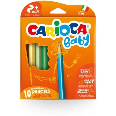 Carioca Kleurpotloden - 10 stuks - Multicolor - Kindvriendelijk - Type: Driehoekig Carioca Kleurpotloden - 10 stuks - Multicolor - Kindvriendelijk - Type: Driehoekig