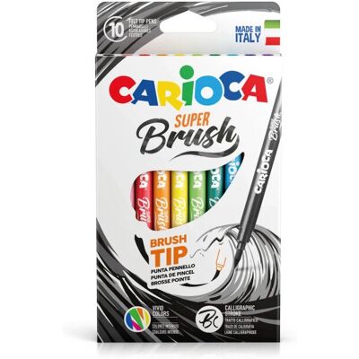 Carioca Stylo Pinceau Flexible Multicolore - Feutre Carioca Stylo Pinceau Flexible Multicolore - Feutre