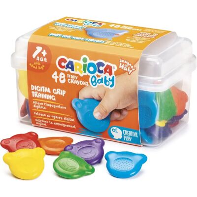 Carioca Teddy BABY Wachsmalstifte - 48 Stifte Carioca Teddy BABY Wachsmalstifte - 48 Stifte