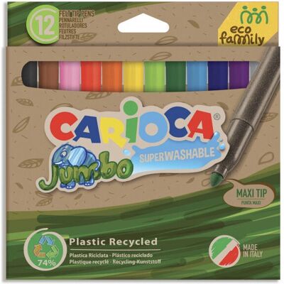 Carioca Eco Family Jumbo Kredka z Filcu - Wielokolorowa - Kredka Carioca Eco Family Jumbo Kredka z Filcu - Wielokolorowa - Kredka
