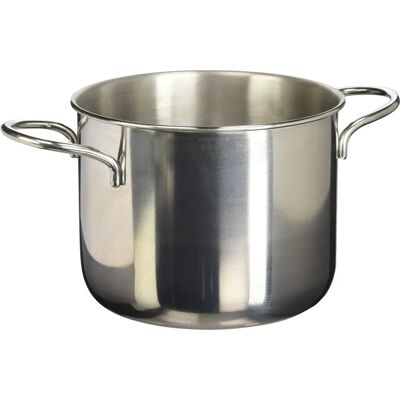 Olla de acero inoxidable Home con 2 asas - Diámetro 18cm - Menaje Olla de acero inoxidable Home con 2 asas - Diámetro 18cm - Menaje