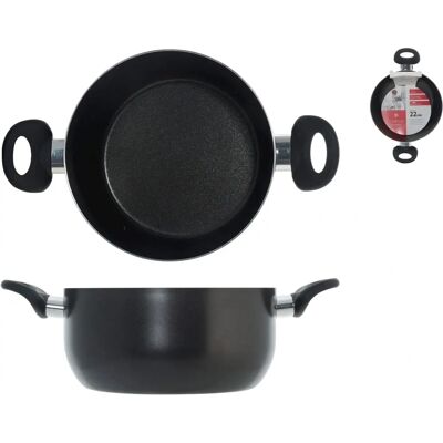 HOME 22 cm Antracit/Fekete Tapadásmentes Kaspó - Konyhai Eszközök HOME 22 cm Antracit/Fekete Tapadásmentes Kaspó - Konyhai Eszközök