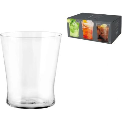 H&H Pack de 6 verres coniques en verre - Verrerie H&H Pack de 6 verres coniques en verre - Verrerie