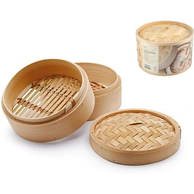 H&H - Bambusz-Dampfkorb 3-teilig, 20 cm H&H - Bambusz-Dampfkorb 3-teilig, 20 cm