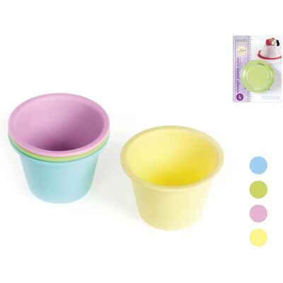 Habi Panna Cotta Silikonformer - Set om 4 Habi Panna Cotta Silikonformer - Set om 4