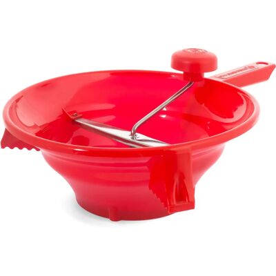 Carrefour 8003512639845 frullatore per alimenti - Dischi in acciaio inox, Manico in polipropilene, Adatto per verdure Carrefour 8003512639845 frullatore per alimenti - Dischi in acciaio inox, Manico in polipropilene, Adatto per verdure