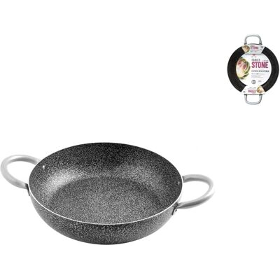 Home Tegame 2 Maniglie Antiaderente Diametro 32 cm Linea Family Stone - Kookgerei Home Tegame 2 Maniglie Antiaderente Diametro 32 cm Linea Family Stone - Kookgerei