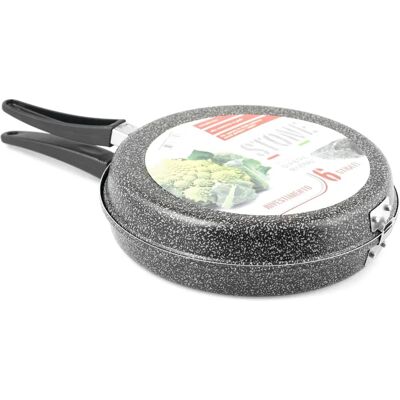 Home Girafrittata Anti-kleeflaag - 26 cm - Steen - Kookgerei Home Girafrittata Anti-kleeflaag - 26 cm - Steen - Kookgerei