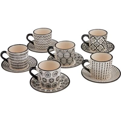 H&H Vhera Conjunto de 6 Xícaras de Café - Louça Moderna H&H Vhera Conjunto de 6 Xícaras de Café - Louça Moderna
