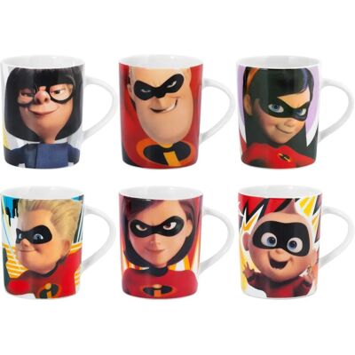 Ensemble de Tasses Disney Incredibles 2 - Porcelaine, Micro-ondable - 6 pcs - Publicité Ensemble de Tasses Disney Incredibles 2 - Porcelaine, Micro-ondable - 6 pcs - Publicité