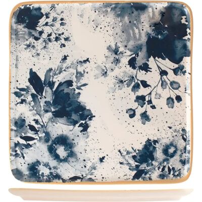 H & H Indigo Kwadratowa taca serwisowa 26x26cm Wielokolorowa - Nadaje się do mikrofalówki H & H Indigo Kwadratowa taca serwisowa 26x26cm Wielokolorowa - Nadaje się do mikrofalówki