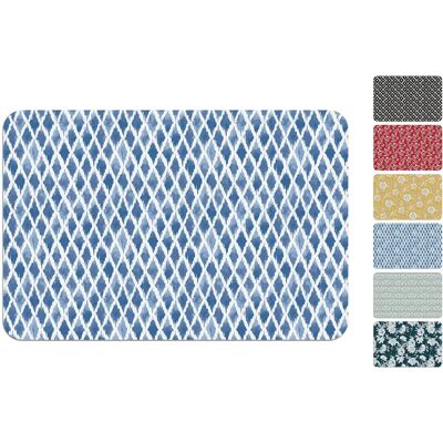 H&H 12 sous-verres colorés en polypropylène - 30x45cm H&H 12 sous-verres colorés en polypropylène - 30x45cm