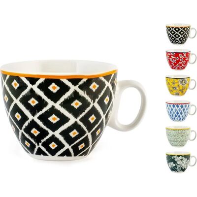 H-H Modell 8045862 - Bunt Blumen Bone Porzellan Set aus 6 Tassen H-H Modell 8045862 - Bunt Blumen Bone Porzellan Set aus 6 Tassen