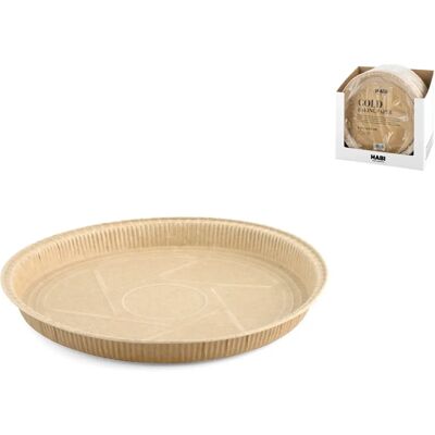 Habi 26x2,5cm Guld tårtformar set om 14 Habi 26x2,5cm Guld tårtformar set om 14