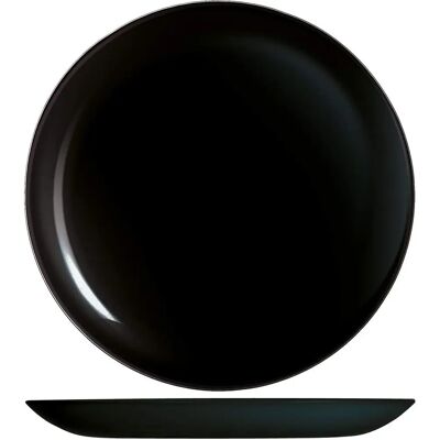 H&H Lifestyle Ensemble de 6 Assiettes - Noir - Set de Plats H&H Lifestyle Ensemble de 6 Assiettes - Noir - Set de Plats