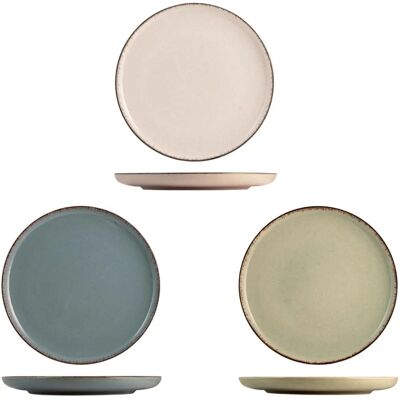 H-H 843419 Ensemble de Assiettes Pastel - Publicité H-H 843419 Ensemble de Assiettes Pastel - Publicité