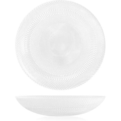 H-H Assiette - 6359002 - Assiette en verre transparente - 20 cm H-H Assiette - 6359002 - Assiette en verre transparente - 20 cm