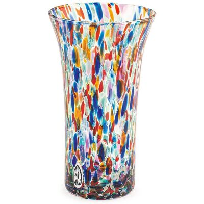 H-H Vase - Murano Mehrfarbig Dekor - 21cm - Vase H-H Vase - Murano Mehrfarbig Dekor - 21cm - Vase