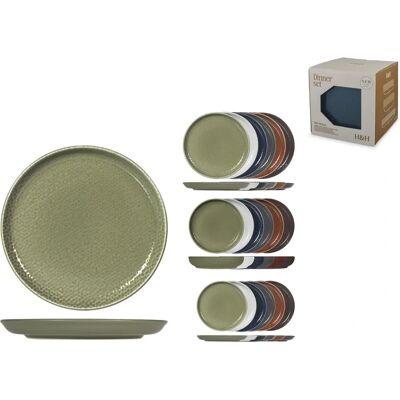 H&H - Havana - Stoneware - 18 pezzi - Servizio piatti H&H - Havana - Stoneware - 18 pezzi - Servizio piatti