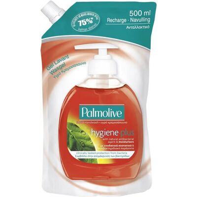 Palmolive Gel Mains - Recharge Hygiène Plus - 500ml - Publicité Palmolive Gel Mains - Recharge Hygiène Plus - 500ml - Publicité