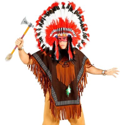Disfraz de Poncho Indio con Flecos - Ropa Disfraz de Poncho Indio con Flecos - Ropa