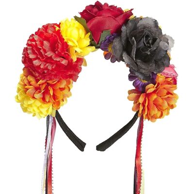 Widmann Svart Blomma Dagen för de Döda - Diadem Widmann Svart Blomma Dagen för de Döda - Diadem