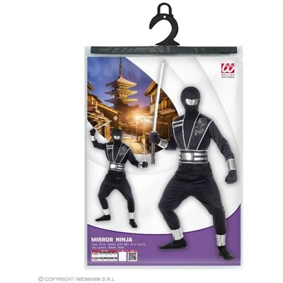 Strój ninja Widmann dla dzieci - Srebrny smok - 11-13 lat Strój ninja Widmann dla dzieci - Srebrny smok - 11-13 lat