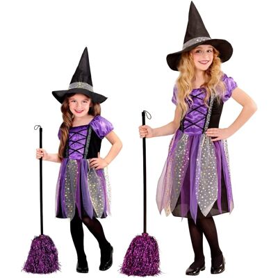 e-Carnavalskleding.nl Disfraz de Bruja para Niñas Talla 116 - Disfraces e-Carnavalskleding.nl Disfraz de Bruja para Niñas Talla 116 - Disfraces