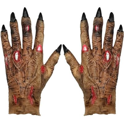 Rękawice zombie z lateksu Widmann - Akcesorium na Halloween Rękawice zombie z lateksu Widmann - Akcesorium na Halloween