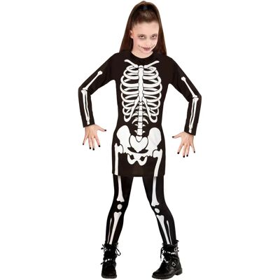Costume de squelette Widmann pour filles - 140 cm Costume de squelette Widmann pour filles - 140 cm