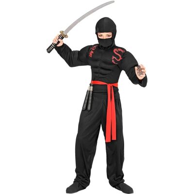 Costume da ninja muscoloso Widmann - Bambini 5-7 anni Costume da ninja muscoloso Widmann - Bambini 5-7 anni