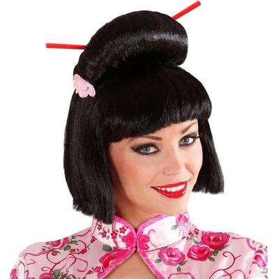 Zwarte Geisha pruik - Pruik Zwarte Geisha pruik - Pruik