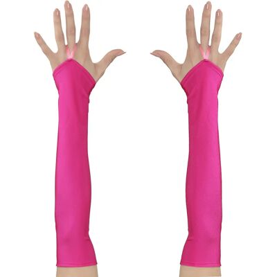 Neon Pink Fingerless Gloves - Gloves Neon Pink Fingerless Gloves - Gloves