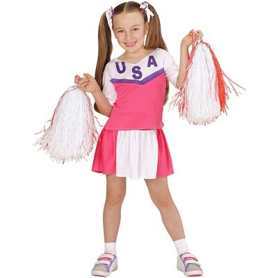 My Other Me Pink White Girl Pompom Costume - Costumes My Other Me Pink White Girl Pompom Costume - Costumes