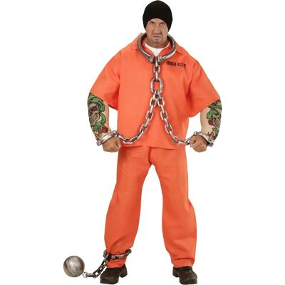 Costume da Carcerato WIDMANN - Taglia L - Arancione - Carcerato Costume da Carcerato WIDMANN - Taglia L - Arancione - Carcerato